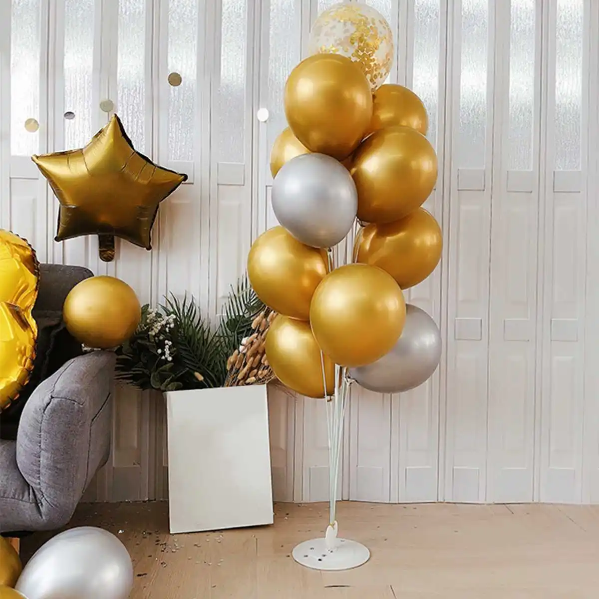  Balloons Stand Balloon Holder Column Confetti Balloon Baby Shower Kids Birthday Party Wedding Decor