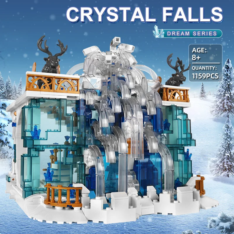 MOULD KING 11009 The MOC Crystal Falls Model Building Blocks