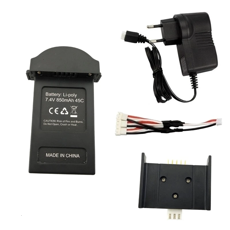 Аккумулятор и зарядное устройство для MJX B3 MINI 7,4 V 850Mah 45C Lipo батарея для MJX Bugs 3 MINI RC дроны вертолет запчасти - Цвет: Тёмно-синий