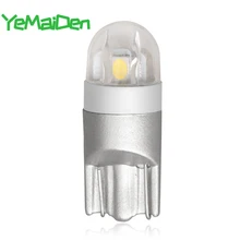 1x 5W5 W5W светодиодный лампы 3030 2 SMD 12В Автомобильный T10 светодиодный световой сигнал Автомобильный Клин сбоку внутренний купол лампа для чтения 12V 7000k белый 194 168