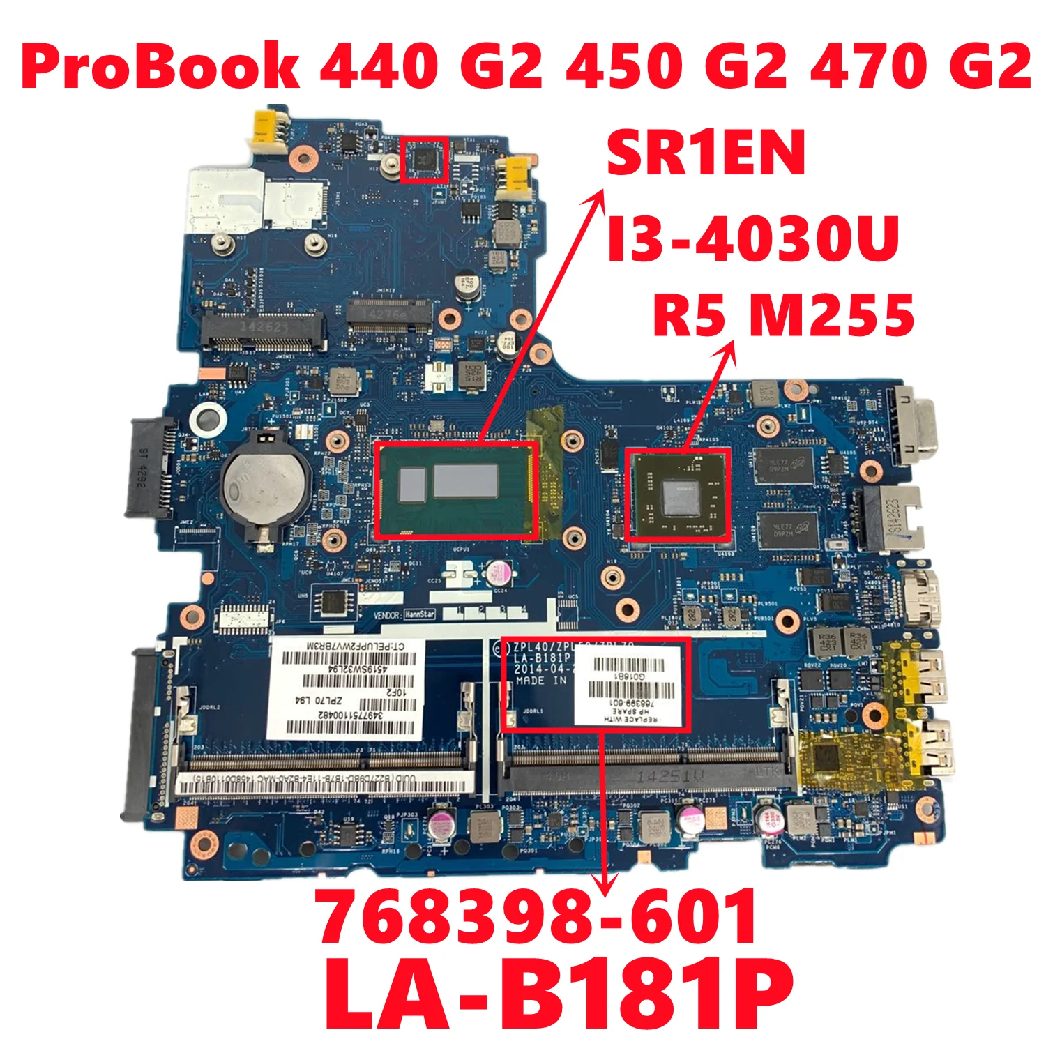 Материнская плата для ноутбука HP ProBook 768398 G2 601 501 | Компьютеры и офис