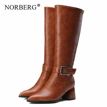 

Chunky Motorcycle Boots For Women winter 2019FashionPointedToe zipper Combat Boots woman Shoes Circle Size34-45