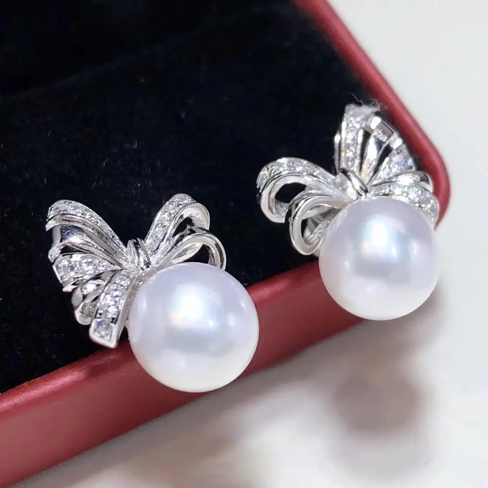 

Женские серьги-подвески из серебра 925 пробы, 8-9 мм