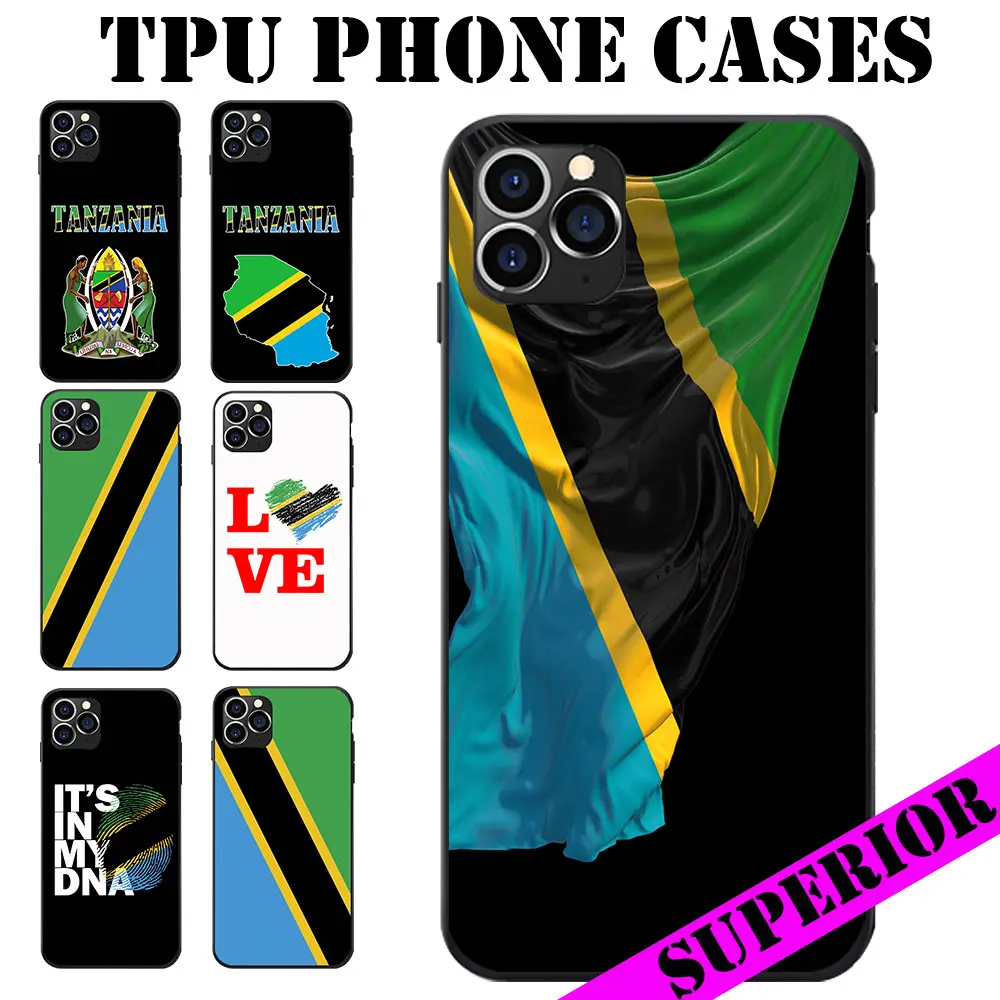 For XIAOMI 5 6 8 9 MAX MIX NOTE LITE PRO CC SE Blackshark helo 2 3 Tanzania Flag Coat of Arms Theme Soft TPU Phone Cases Cover | Мобильные