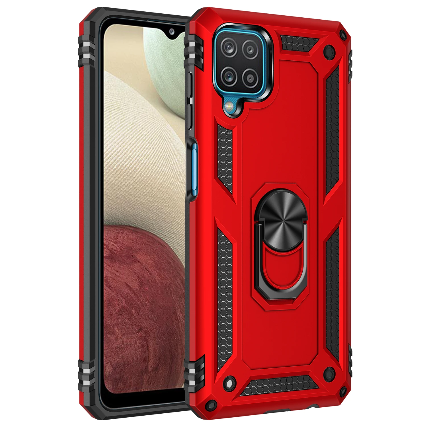 Ultimate Military-Grade Shockproof Phone Case with Magnetic Ring & Metal Back Cover