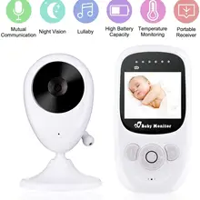 Радионяня Камера детский няня 2,4 дюймов ЖК-дисплей ИК ночной Светильник Видение 4 колыбельные зум Температура монитор младенца телефон Камера