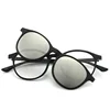 2245 Magnet Clip Round Myopia Glasses 0 -0.5 -1.0 -2.0 To -6.0 , Hyperopia Sunglasses +0.5 +1.0 +2.0 To +6 3