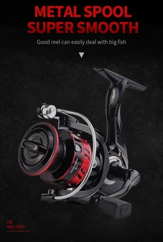 

All-metal Fishing Reel Fishing Vessel Reel Fishing Line Cast Rod Sea Rod Road Sub Sea Rod Spinning Wheel Fishing Accessories /HD