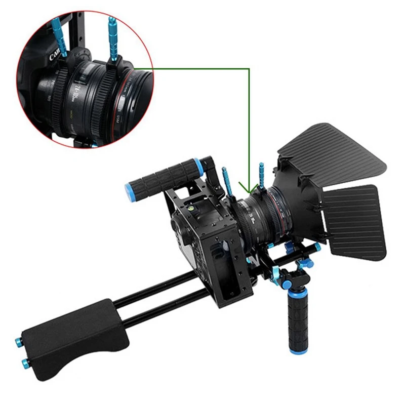 Hot-Rubber Follow Focus ring gear belt with plug in aluminum alloy for SLR cameras digital DSLR Camcorder Camera