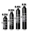 Diving Bottle Paintball Cylinder Air Bottle 0.25L/0.35L/0.45L/0.5L Tank 300bar 4500psi M18*1.5 Thread 6061 Aluminum Alloy