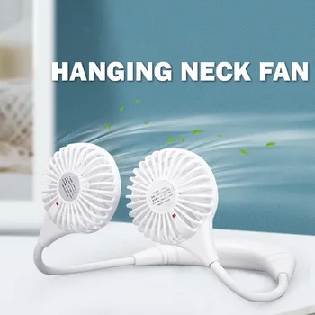 

Portable Fan Hands-free Neck Band Hands-Free Hanging USB Rechargeable Dual Fan Mini air conditioner/cooler Fan for Room