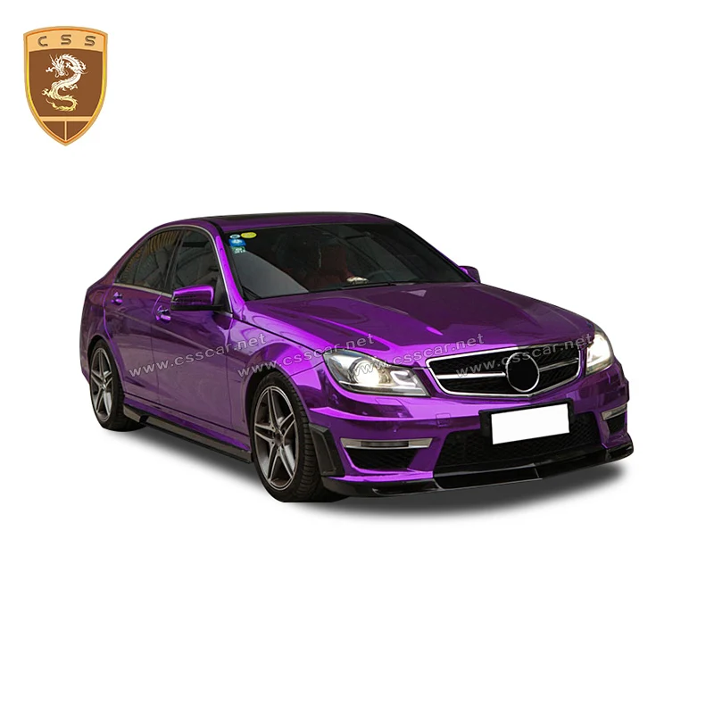 Полный комплект из углеродного волокна для кузова W204 C63 Авто модификация боковые