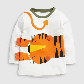 

Kids T-Shirt Girl Clothes Autumn Baby Boy Cotton Tops Toddler Tees Children Clothing Cartoon T-shirts Long Sleeve Casual Wear
