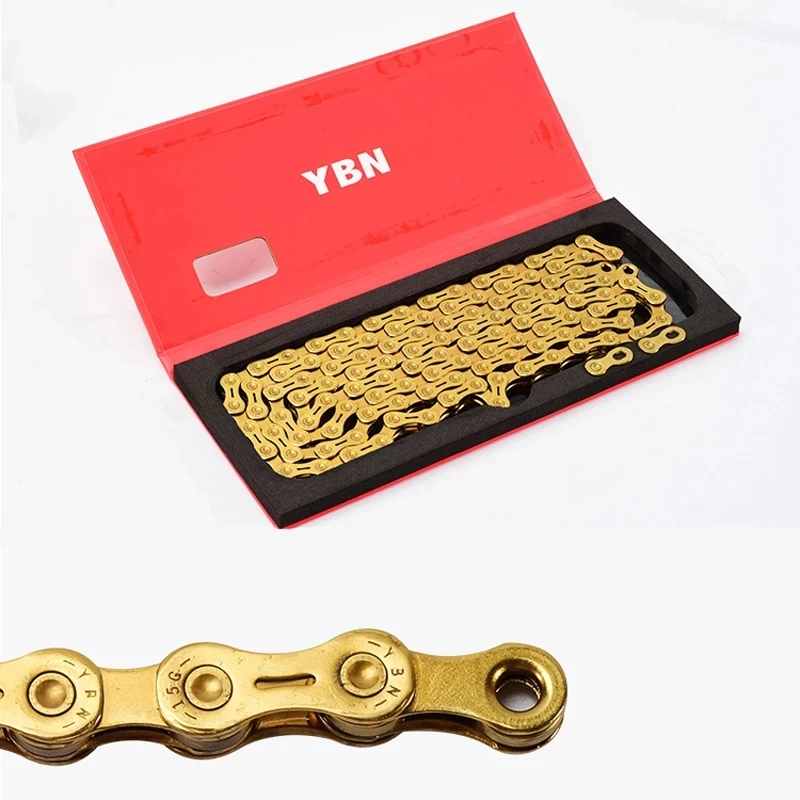 Ybn 11 Speed Chain 116L Mtb Catene Per Biciclette Da Strada Per Shimamo Sram Campagnolo Gold Hollow Bicycle Chain