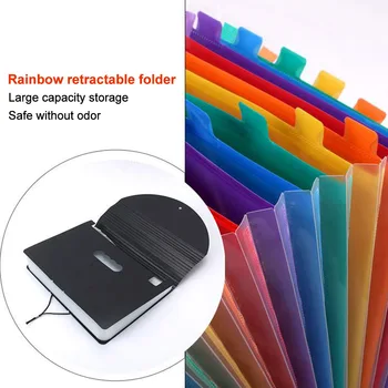 

24 Pockets Document Receipt Briefcase A4 Letter File Folder Paper Wallets Expanding Organizer Large Capacity Home Office Box