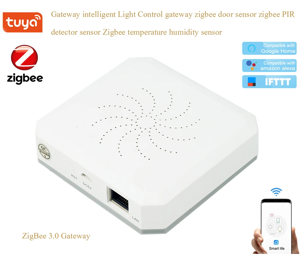 Умный светильник Tuya ZigBee 3 Gateway беспроводной настенный выключатель с кнопками
