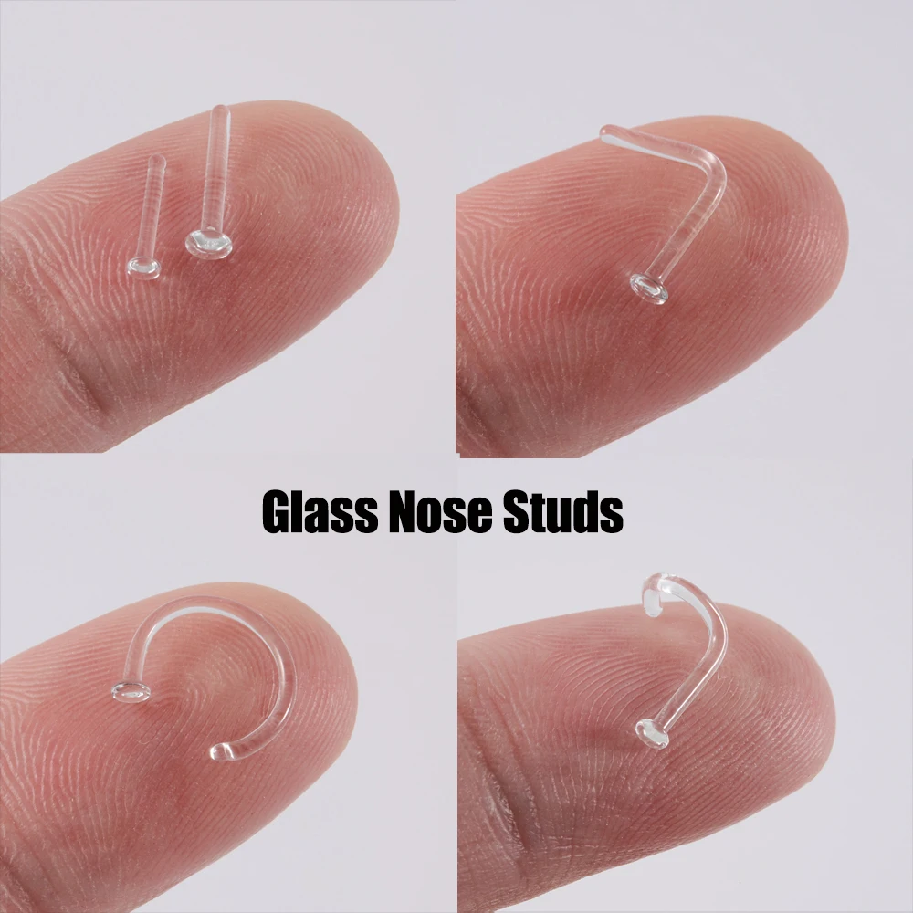 Nose Piercing Clear Stud