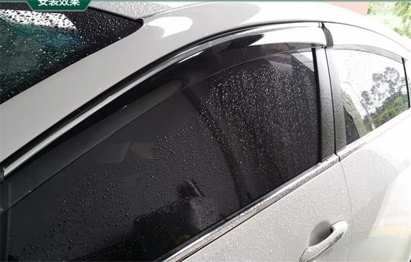 Оконный козырек вентиляционный тент Дождь Защита от солнца дефлектор тенты укрытия Чехлы для Nissan QASHQAI J10 J11 2008- автостайлинг
