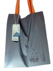 Sac à main réfléchissant gris, sac de rangement de sport étanche avec imprimé de Panda réticule pour la marche de nuit, Logo personnalisé 