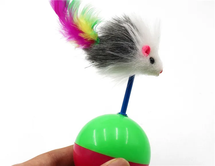 Aapet PP игрушки для кошек шарик-тизер мяч для гольфа с Fasle mouse интерактивный мячик для кошек котенок товары для кошек