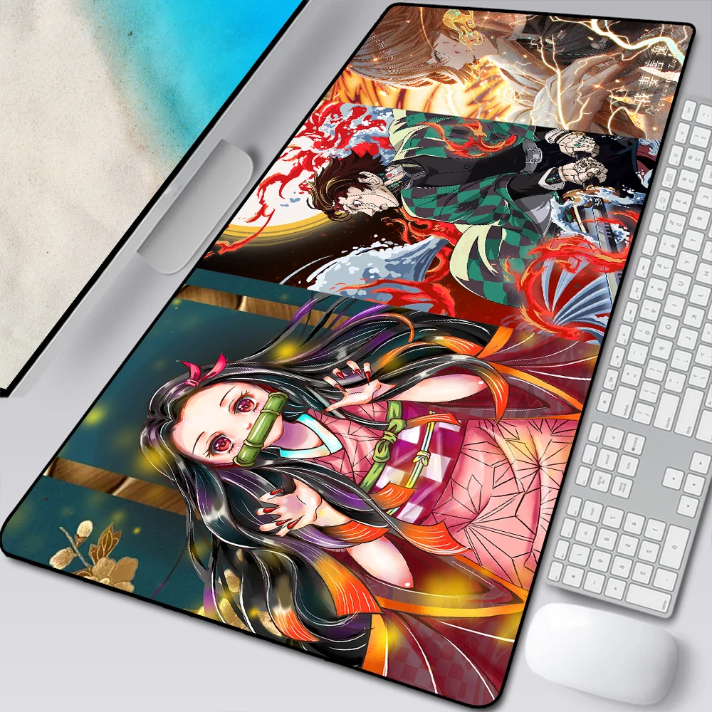 Anime Bloqueio Borda Mouse Pad, XL, Kimetsu
