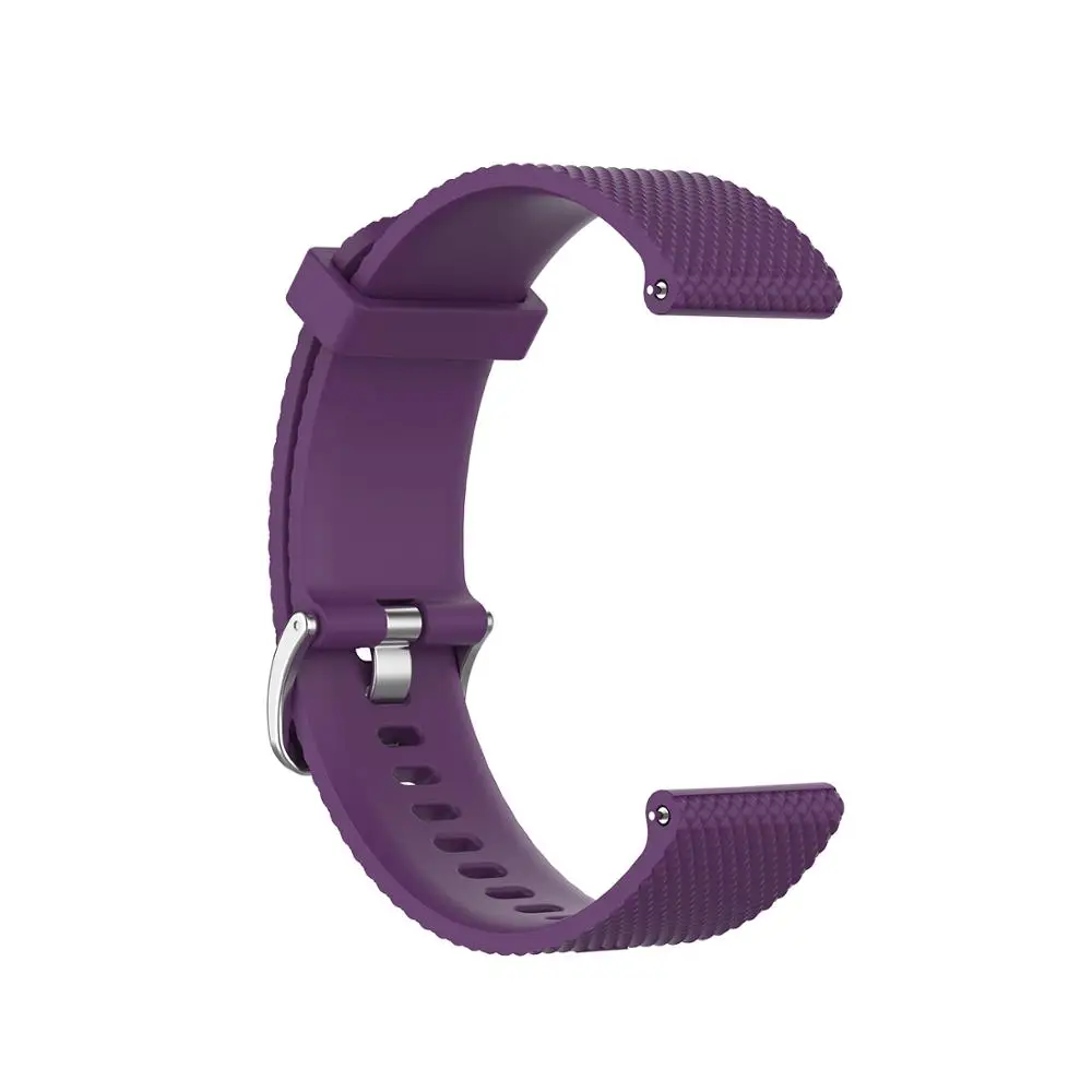 FIFATA текстура яркие силиконовые часы ремешок для Garmin Vivoactive 4S умный Браслет сменная часть для Vivoactive 4S - Цвет: Фиолетовый