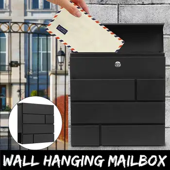 

Newspaper Letter Wall Mounted Paint Mailbox Stainless Steel Metal Mail Box Case Post Box Lockable Box Garden Ornament