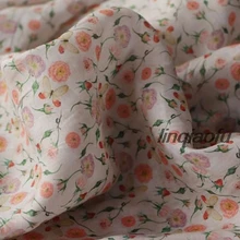 Высококачественная одежда из прозрачной и высококачественной льняной ткани с принтом рами