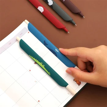

5pcs/set 3 In 1 Multifunction Pen Color Retro Gel Pen Ruler Bookmark for Student Scrapbook Taking Note Art Writing SP99
