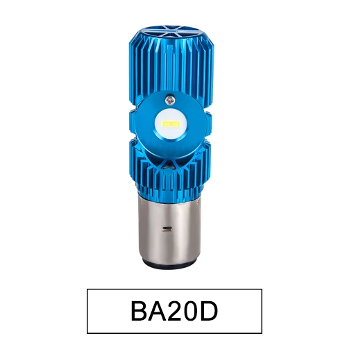 H4 светодиодные мотоциклетные фары 12 В hs1 Led ba20d H4 светодиодные мото лампы 3 стиля доступны рулевой фонарь для мотоцикла скутера аксессуары мото - Цвет: A1   BA20D