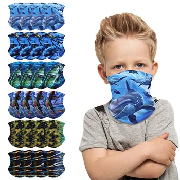 

Children's Print Face Mask Protectio Neck Windproof Outdoor Desechables veilScarf Flag Bandana Drop-shipping#3