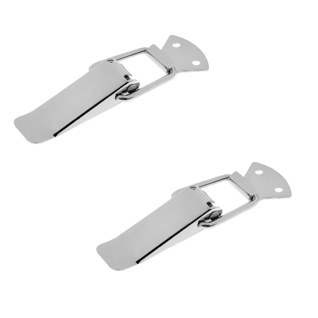 2x Heavy Duty 316 Stainless Steel Boat Locker Anti-Rattle Latch Hatch Door Fastener Clamp Rowing Boats