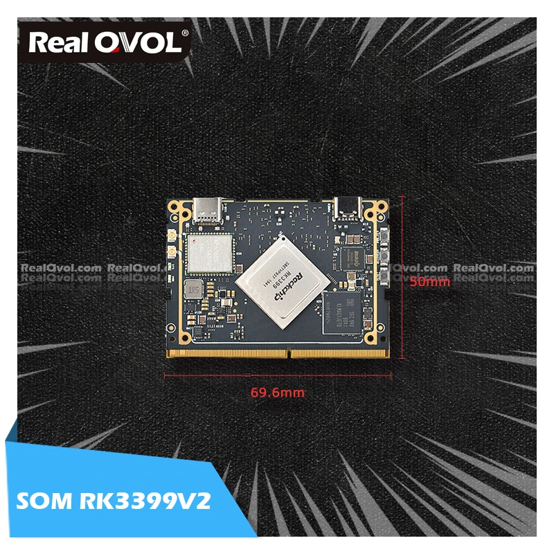 FriendlyELEC SOM RK3399V2 прямая трансляция Распознавание лиц 4 Гб ОЗУ 16 Поддержка EMMC 4G