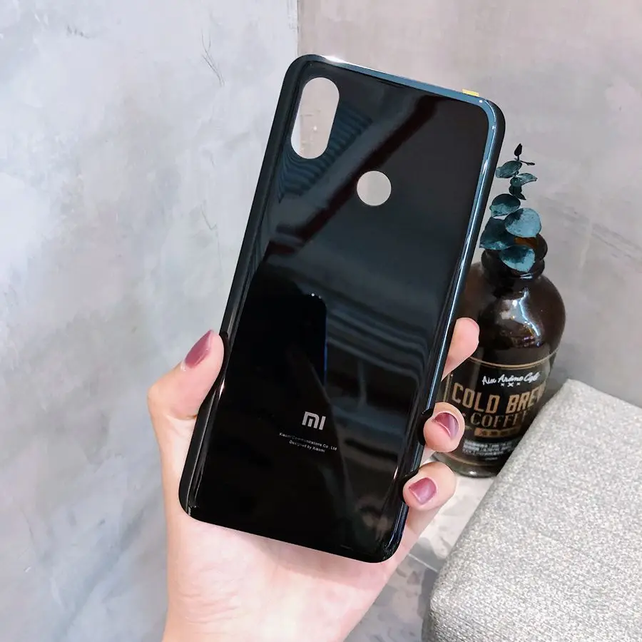 Для Xiaomi Mi 8 крышка батареи Задняя стеклянная задняя дверь корпус ...