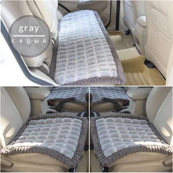 

Plush Car Seat Cover Protector Driver Chair Car-Styling Breathable Heated Warm Winter Cushion Auto Accessories
