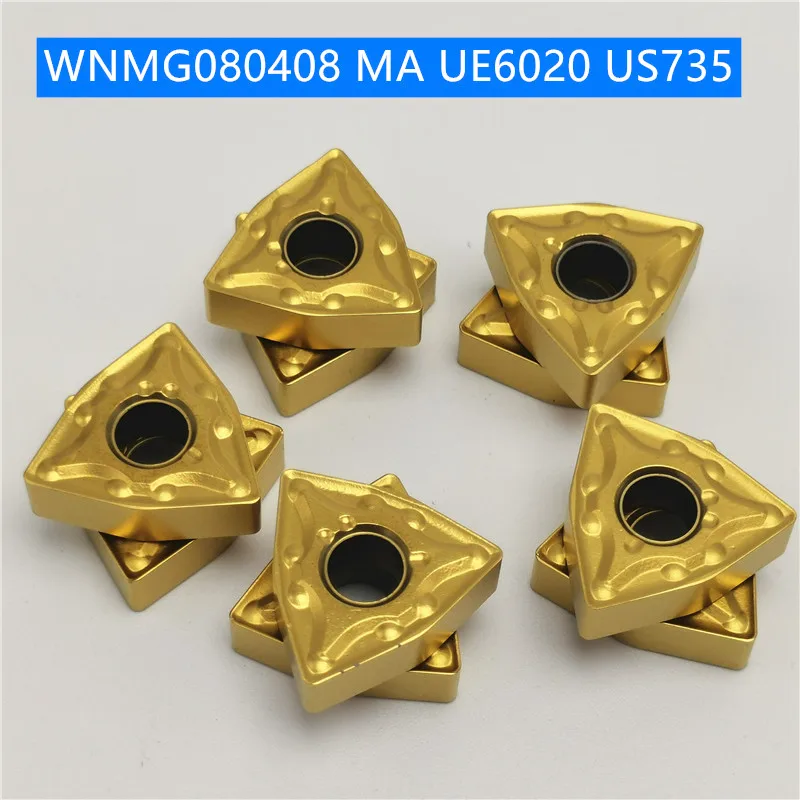 

20PCS WNMG080404 WNMG080408 MA US735 UE6020 VP15TF Carbide Insert Turning Tool Turning Milling Cutter CNC Cutting Tool Slot