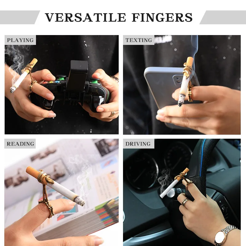 Porte-Cigarette avec anneau en métal pour femme et homme, Clip de fixation,  accessoire pour fumer, cadeau - AliExpress