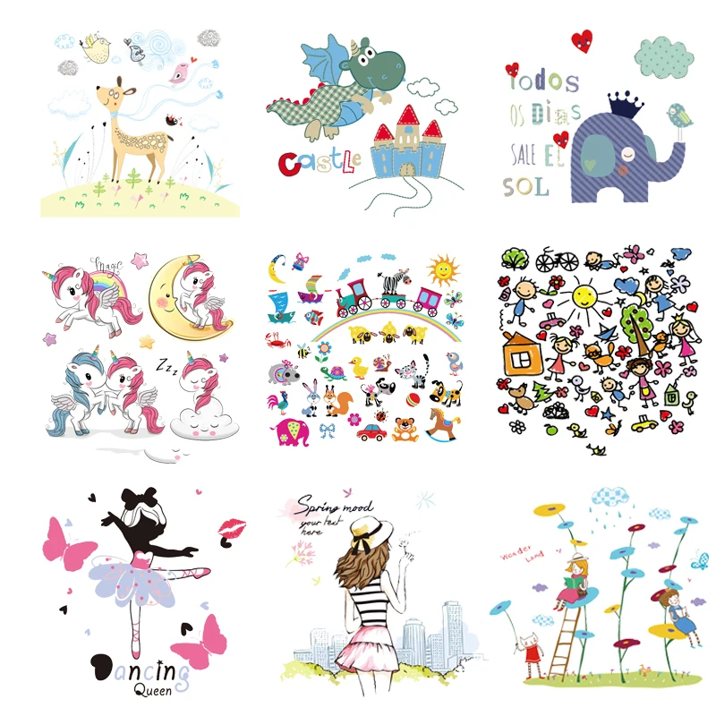 Iron on Transfers for Clothing Ironing Patches Stickers for Children