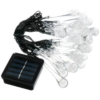 

Solar Power 30 LED Water Drop Lighting String Waterproof String Light for Outdoor Wedding Holiday Christmas Garden Yard Decor