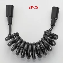 

2Pcs Spring Flexible Shower Hose for Water Plumbing Toilet Bidet Sprayer Gun bathroom Accessories ABS tube 1.5m 2m 3m