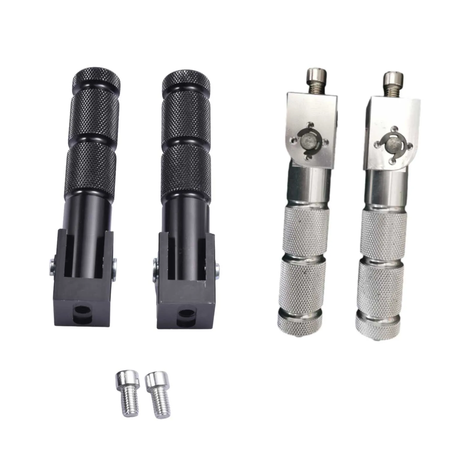 8MM Universal Folding Rear Passenger Footpegs Motorcycle Foot Rest Pegs Pedal Rearset Footrest Pad Set Motor Scooter Security | Автомобили