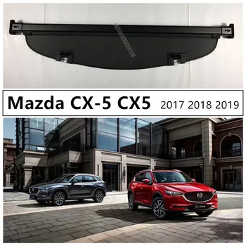 

Rear Trunk Cargo Cover Security Shield For Mazda CX-5 CX5 2017 2018 2019 High Quality Auto Accessories Black Beige