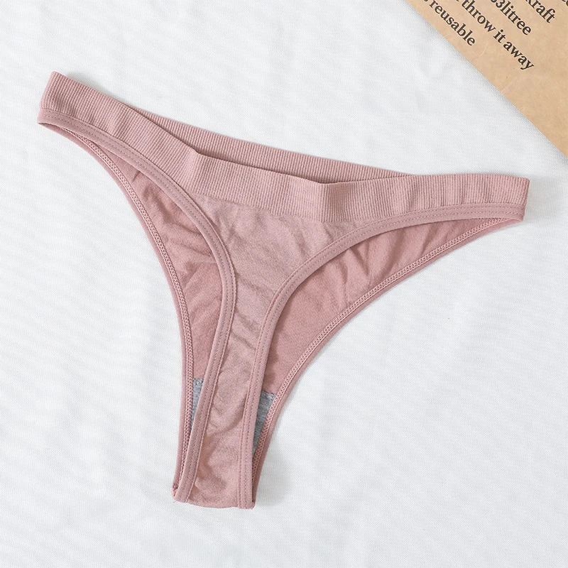 Lot De 4 Strings Sans Couture Pour Femme, String Pour Femme, Culotte