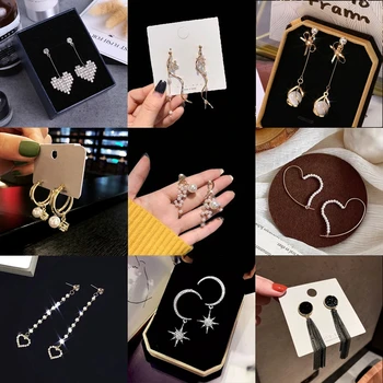 

2020 New Charms bohemia boho Earrings Women Fashion Long Hanging Earrings Crystal Female Wedding Brincos Party Jewelry Wholesale