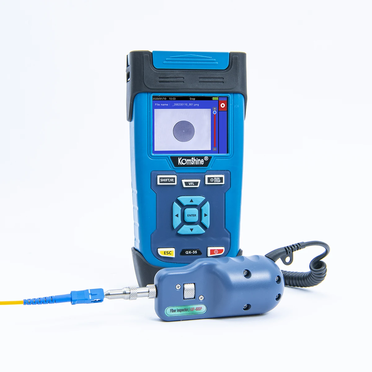 Touch Screen OTDR Komshine QX35 1550nm 30dB comes