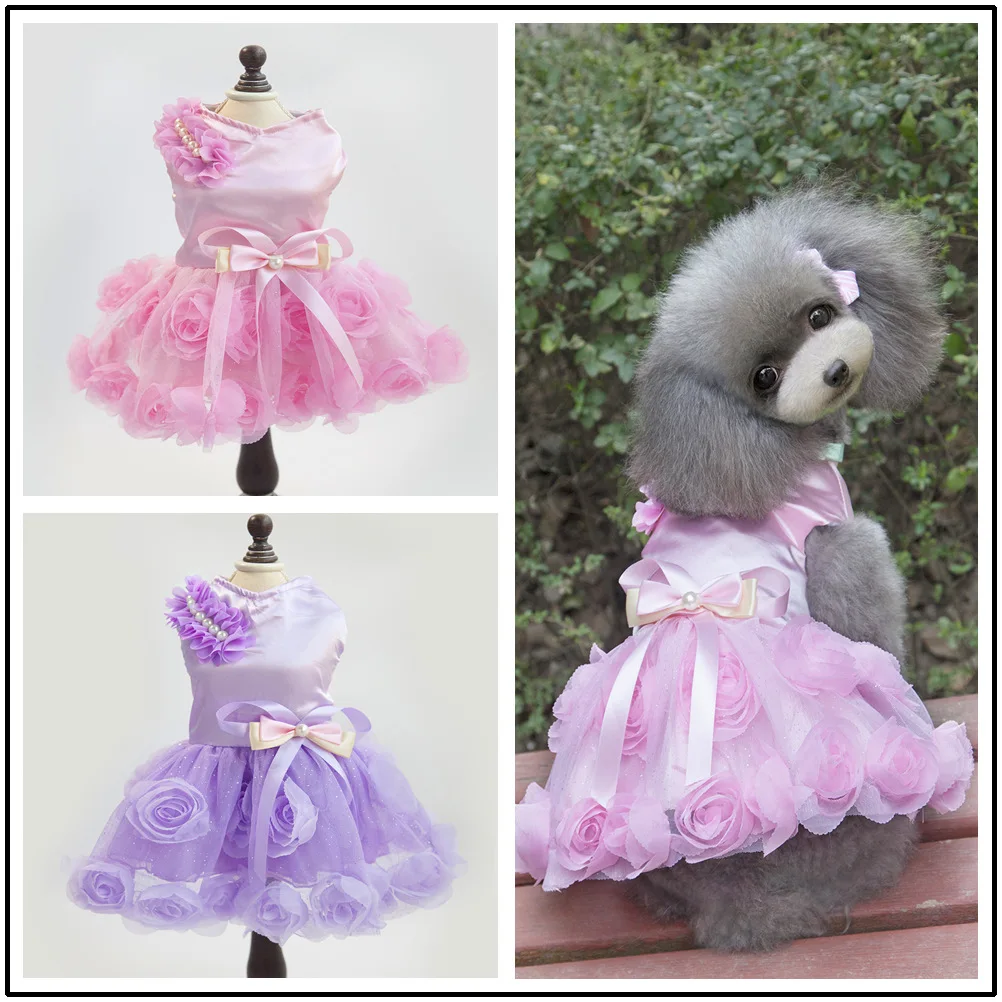 

Dog Clothes, Pet Clothes, Pet Skirts, Pet Products, Popular Rose Dress Dresses Christmas Dog Clothes Clothes for Doggies