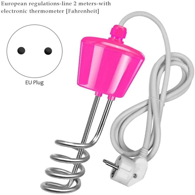 Water Heater for Pool 3000W Stainless Steel Immersion Heater Suspension Electric Water Heater Elements EU Plug 2