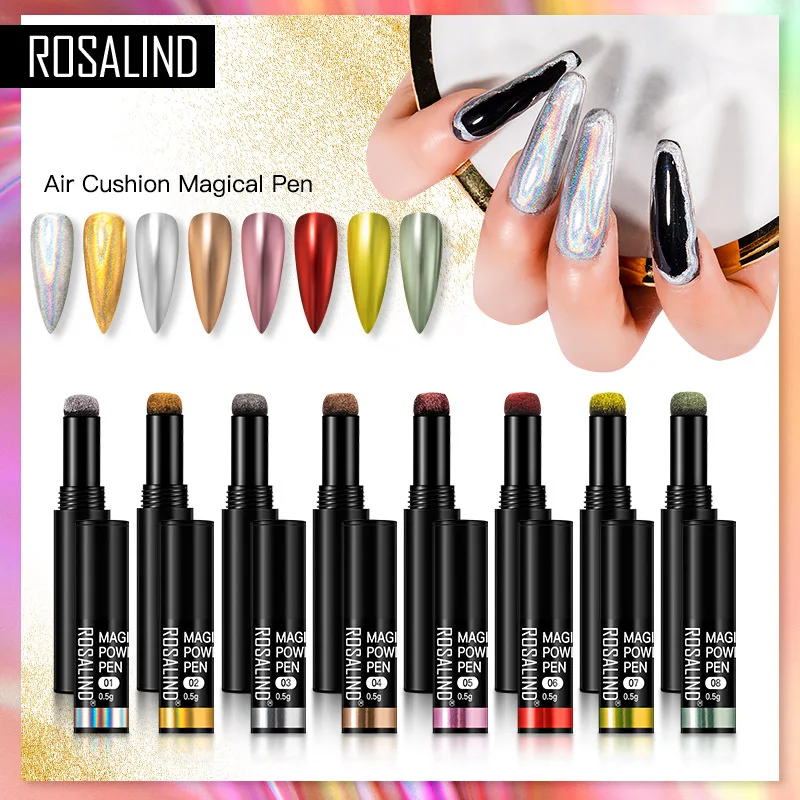 

Solid Magic Mirror Effect Powder 0.5G Pen Mirror Aurora Powder Lazy Fairy Powder Magic Nail Chalk