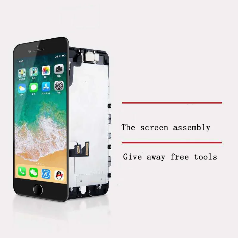 ЖК-дисплей для iPhone 6 6P 6S 6SP 7 7P 8 8P X OLED XS Xsmax, сменный экран с инструментами 3D Touch 100%, тест