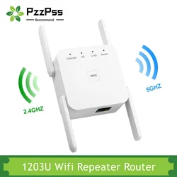 PzzPss – routeur répéteur wi fi 1203U, 2.4Ghz/5Ghz, 1200Mbps, amplificateur de Signal réseau domestique 